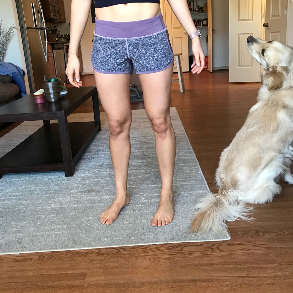 Lululemon size 6 speed shorts 4way stretch